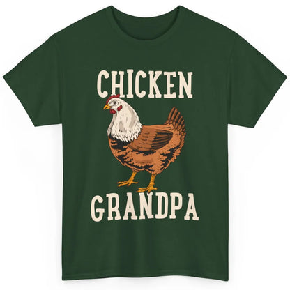 Retro Chicken Grandpa Funny Grandfather Vintage Farm Animal Classic Unisex T-Shirt