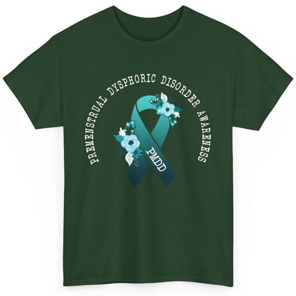 Premenstrual Dysphoric Disorder PMDD Awareness Ribbon Classic Unisex T-Shirt