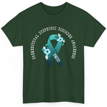 Premenstrual Dysphoric Disorder PMDD Awareness Ribbon Classic Unisex T-Shirt