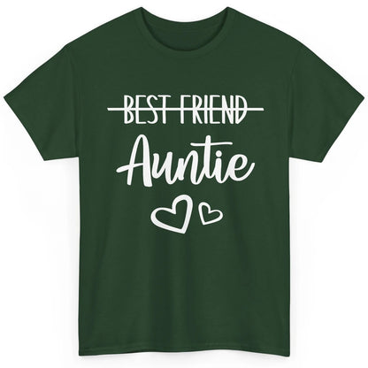Promoted From Bestie To Auntie Pregnancy Reveal Bestfriend Classic Unisex T-Shirt