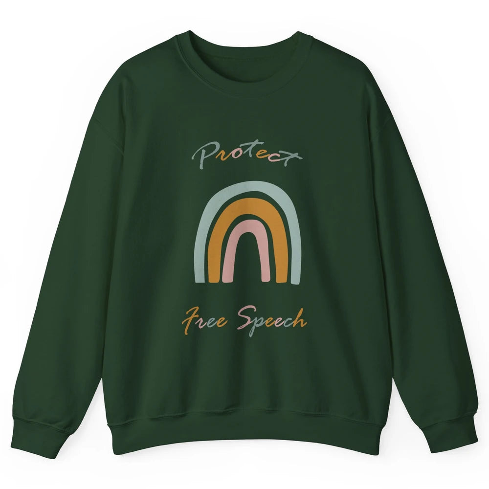 Political Protect Free Speech - Free Speech For Everyone Unisex Crewneck Sweatshirt