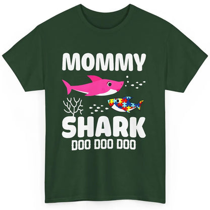 Mommy Shark Autism Shark Puzzle Autism Mom Autism Awareness Classic Unisex T-Shirt