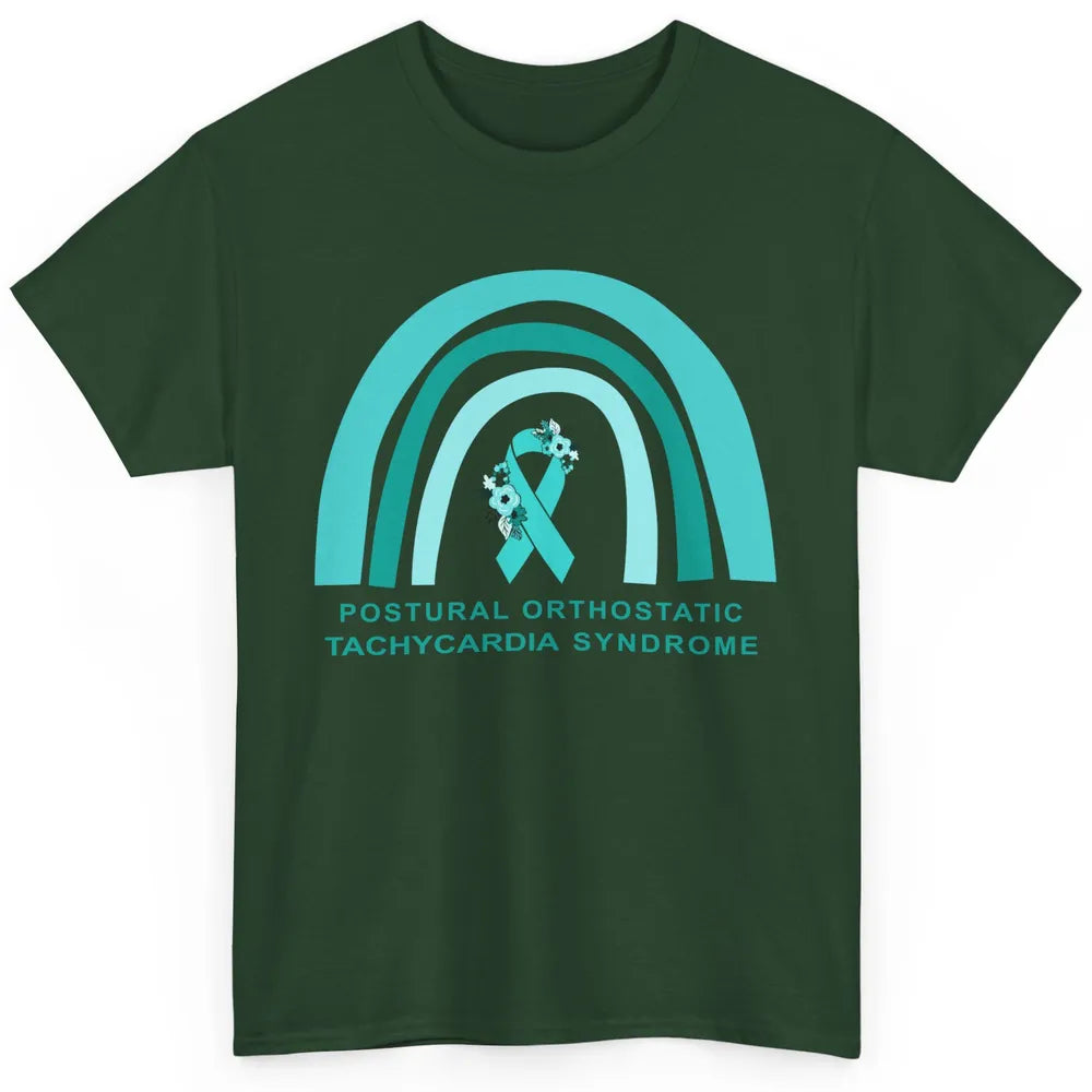 POTS Postural Orthostatic Tachycardia Syndrome Turquoise Classic Unisex T-Shirt