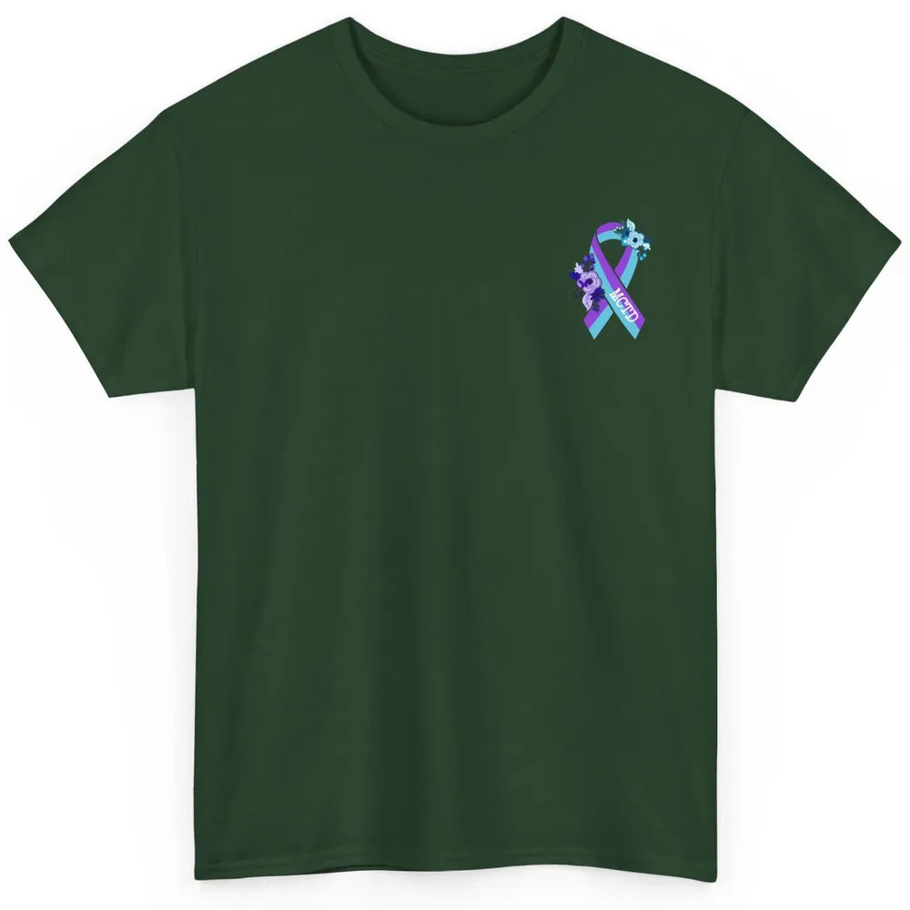 Mixed Connective Tissue Disease Awareness MCTD Floral Ribbon Classic Unisex T-Shirt
