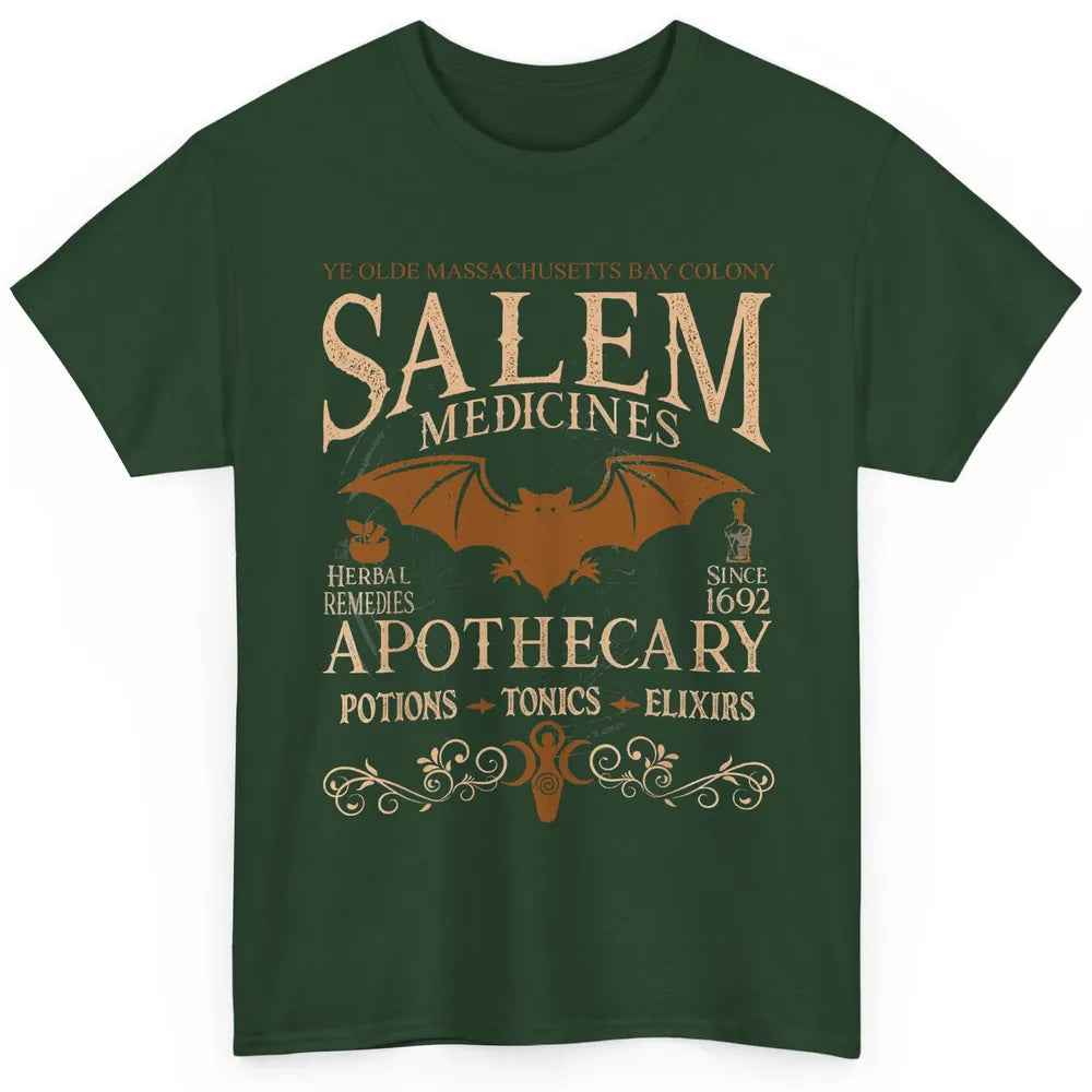 Retro Salem Apothecary Halloween Night Salem Witches 1692 Classic Unisex T-Shirt