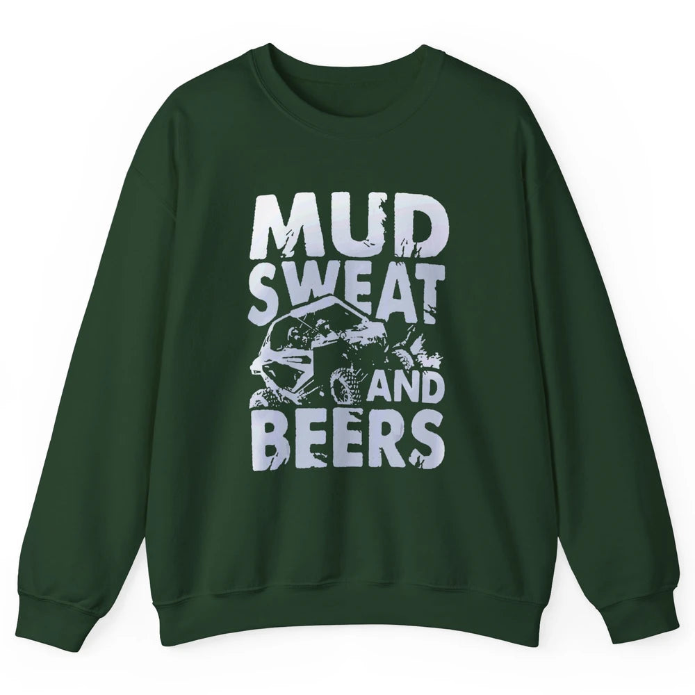 Mud Sweat And Beer Racing Rider UTV Retro ATV SXS Offroad Unisex Crewneck Sweatshirt