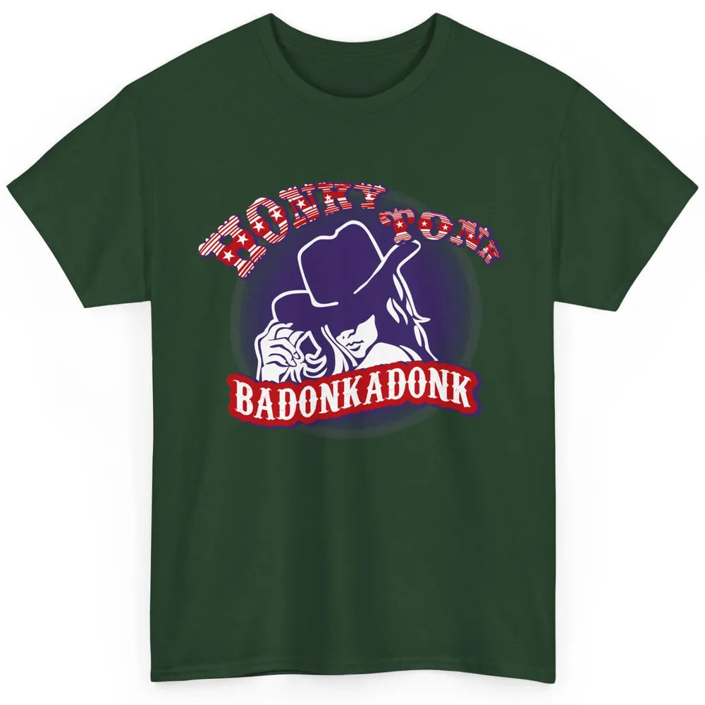 Retro Cowgirl Honky Tonk Badonkadonk Western Country Classic Unisex T-Shirt