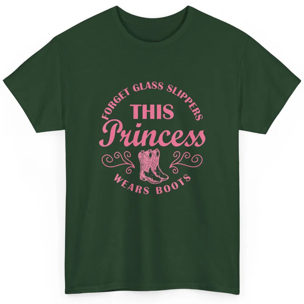Princess Cowboy Boots Western Country Cowgirl Girls Rodeo Classic Unisex T-Shirt