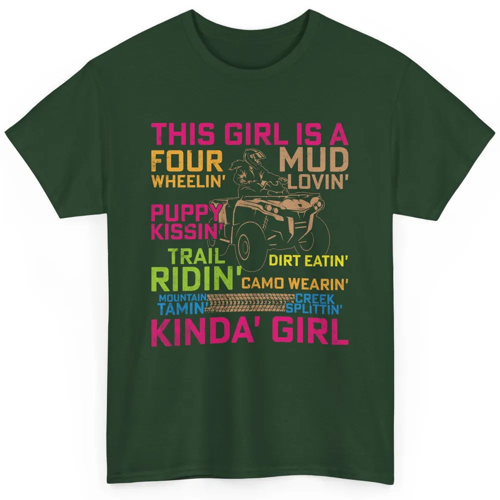 Retro Mud Quad Princess UTV ATV Rider 4 Wheel SXS Offroad Classic Unisex T-Shirt