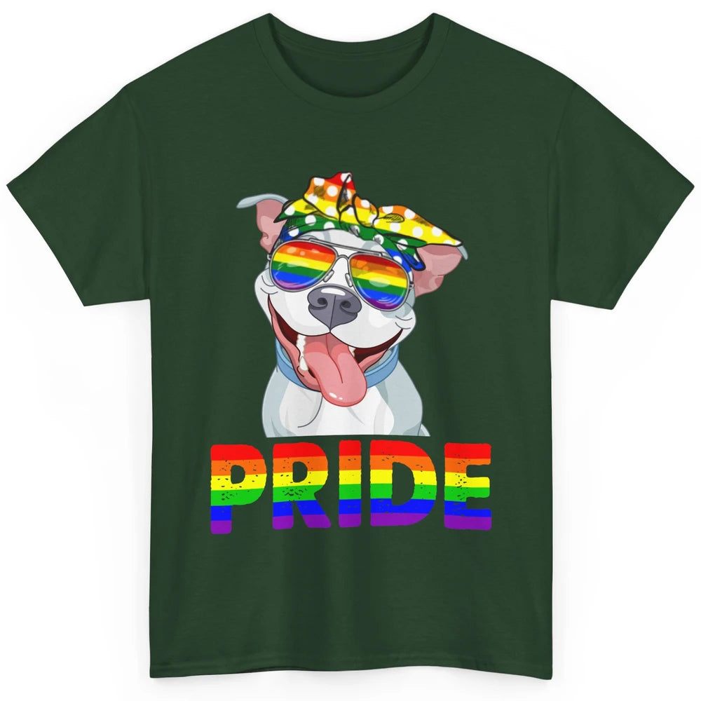 Pitbull Pride Dog Mom LGBT Gay Pride Month Classic Unisex T-Shirt