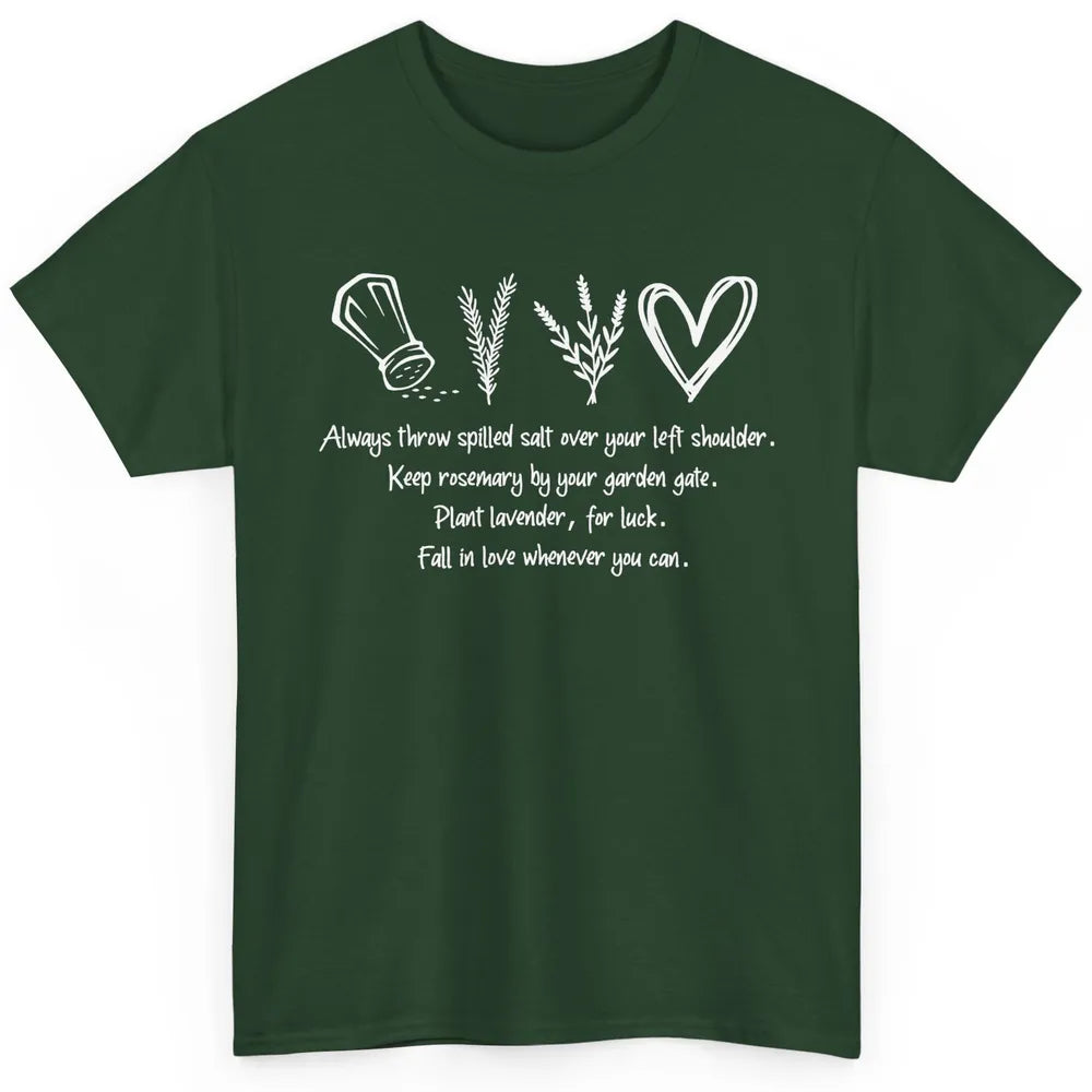 Practical Magic Witch Gardening Card Gardeners Plant Lovers Classic Unisex T-Shirt