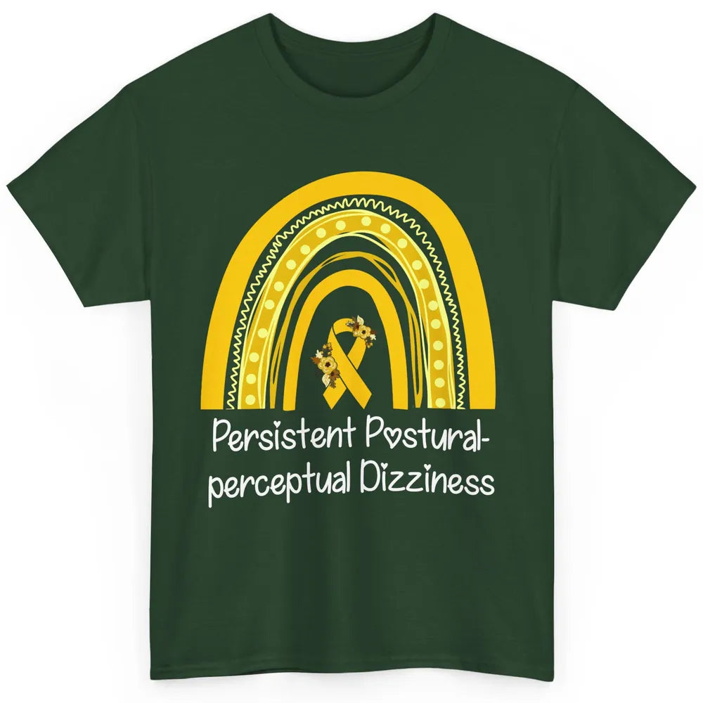 Persistent Postural-perceptual Dizziness PPPD Yellow Rainbow Classic Unisex T-Shirt