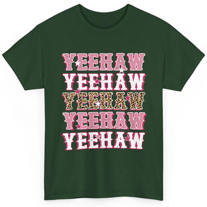 Retro Leopard Yeehaw Western Country Cowboy Cowgirl Costume Classic Unisex T-Shirt