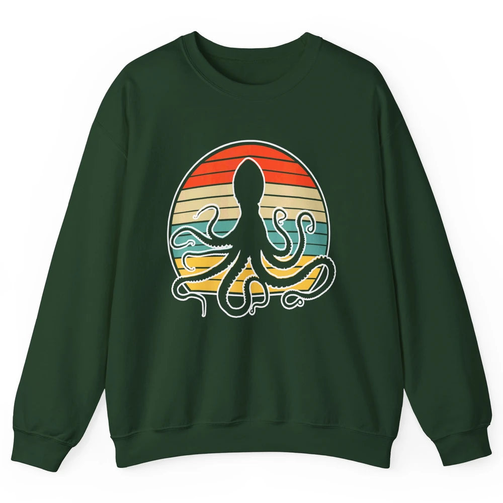 Retro Octopus Kraken Ocean Sea Creature Pirate Vintage Humor Unisex Crewneck Sweatshirt