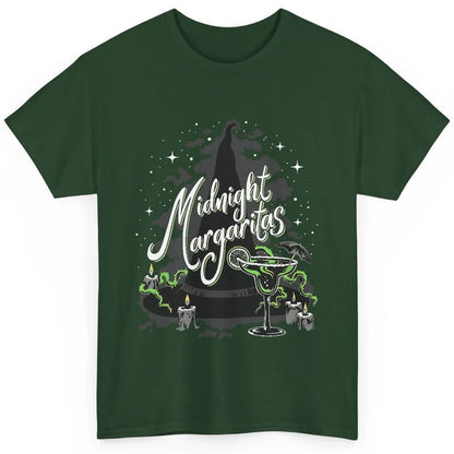 Midnight Margaritas Witch Hat Wine Halloween Spooky Party Classic Unisex T-Shirt