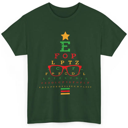 Optician Christmas Funny Xmas Tree Eyeglasses Optometrist Classic Unisex T-Shirt