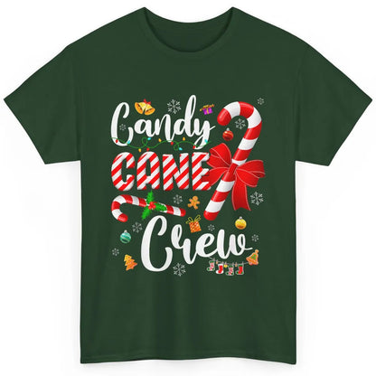 Merry Christmas Sweet Candy Cane Crew Xmas Tree Lights Santa Classic Unisex T-Shirt