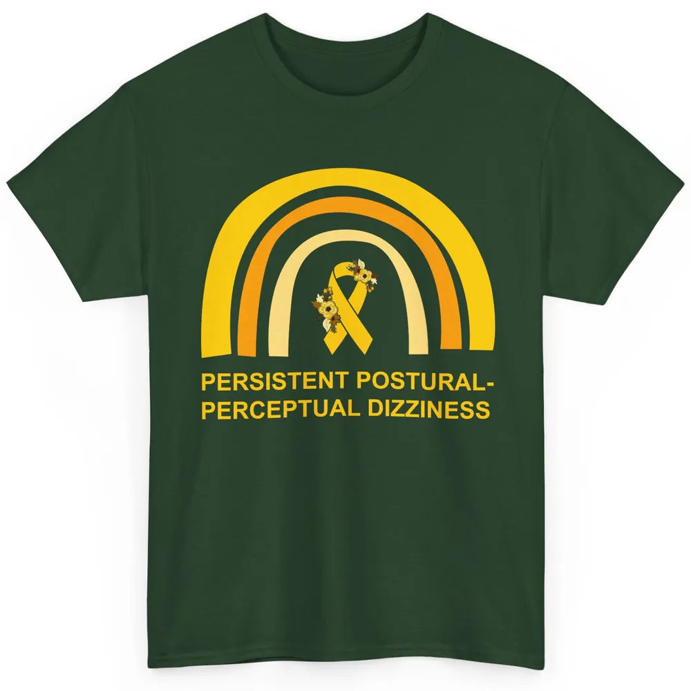 Persistent Postural-perceptual Dizziness PPPD Yellow Rainbow Classic Unisex T-Shirt