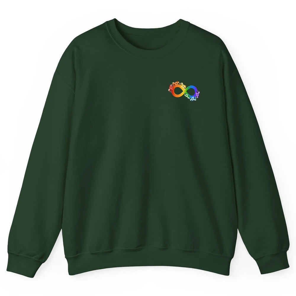 Neurodiversity Autism Spectrum Disorder Awareness Infinity Unisex Crewneck Sweatshirt
