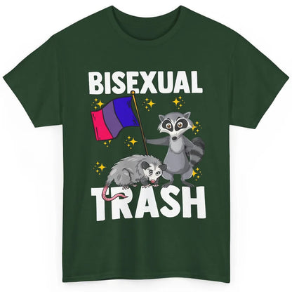 Raccoon LGBT Bisexual Trash Funny Flag Pride Animal Lovers Classic Unisex T-Shirt