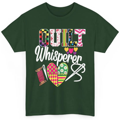 Retro Quilt Whisperer Quilting Life Sewing Life Quilt Lovers Classic Unisex T-Shirt