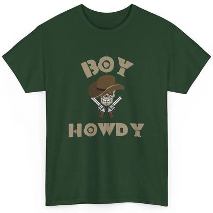 Retro Boy Howdy Rodeo Cowboy Skull Vintage Western Country Classic Unisex T-Shirt