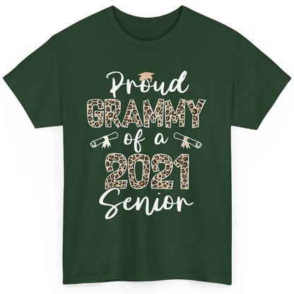 Proud Grammy Of A 2021 Senior Senior 2021 Grad Party Leopard Classic Unisex T-Shirt