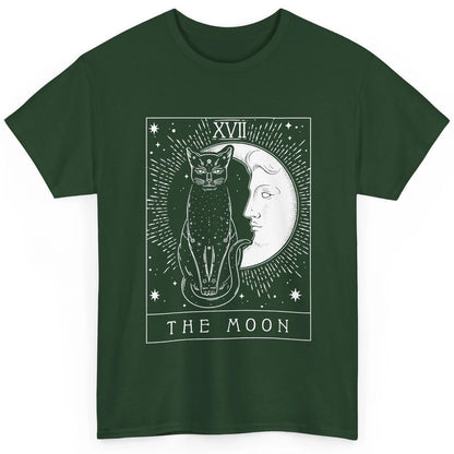 Retro Halloween Gothic Cat The Moon Tarot Card Witchcraft Classic Unisex T-Shirt