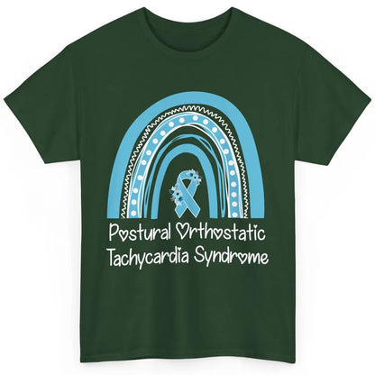 Postural Orthostatic Tachycardia Syndrome Turquoise Rainbow Classic Unisex T-Shirt