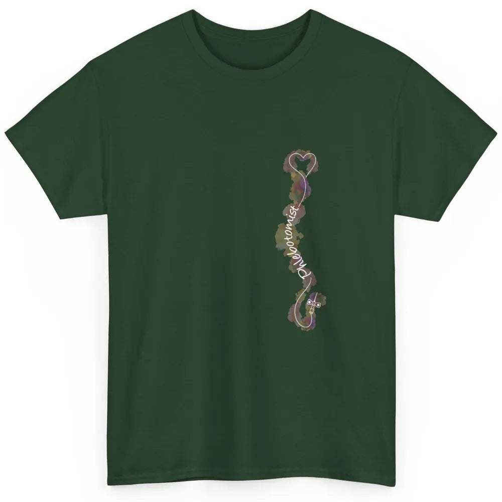 Minimalist Phlebotomist Heart Vein Nurse Phlebotomy Women Classic Unisex T-Shirt