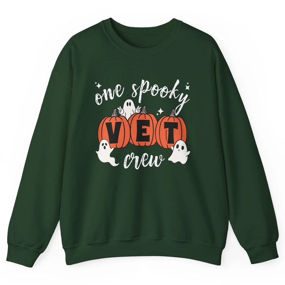 One Spooky Veterinarian Vet Squad Halloween Vet Tech Nurse Unisex Crewneck Sweatshirt