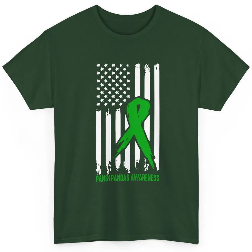 PANS/PANDAS Awareness Green Ribbon No One Fight Alone Classic Unisex T-Shirt