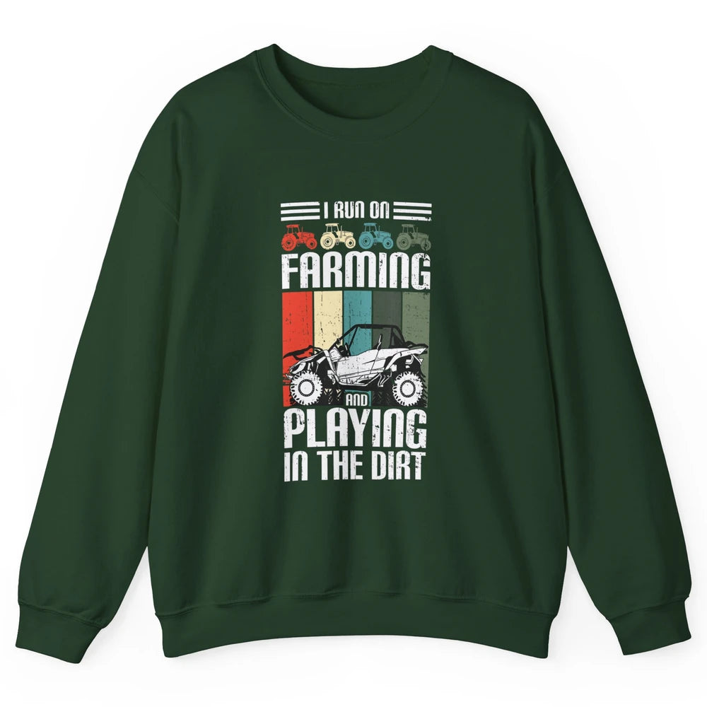 Retro Play In Dirt UTV Mud Riding Dirty SXS Rider Offroad Unisex Crewneck Sweatshirt