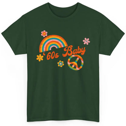 Retro Rainbow 60s Baby Made In 60s 1960s Born Birthday Day Classic Unisex T-Shirt