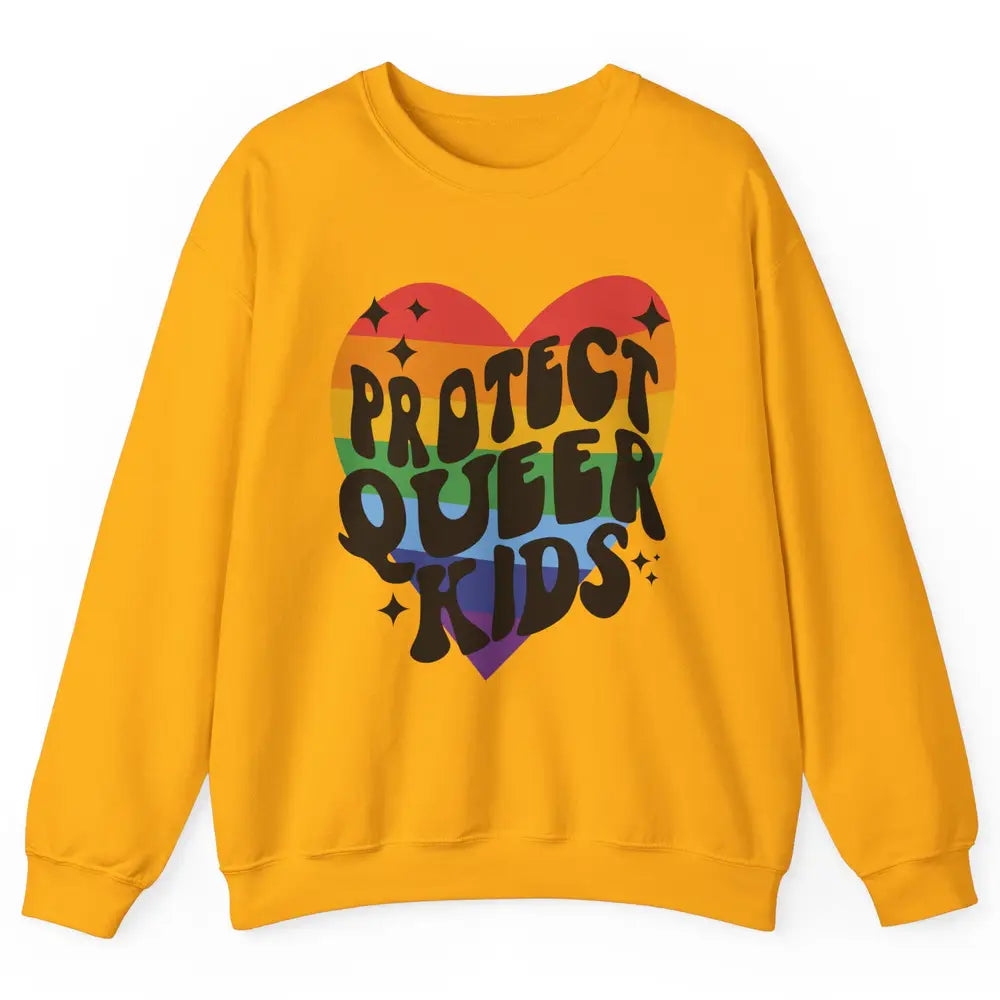 Protect Queer Kids Protect Trans Youth LGBT Gay Pride Ally Unisex Crewneck Sweatshirt