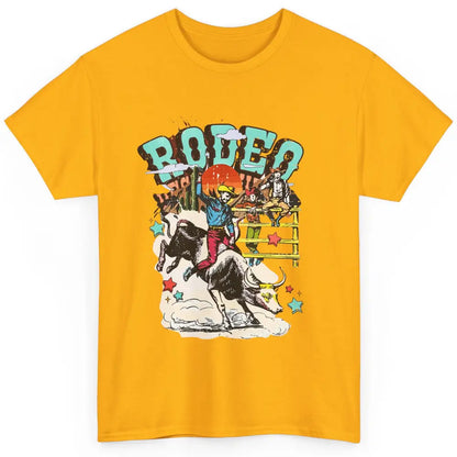 Retro Cowboy Horsing Rodeo Dad Bull Racing Western Country Classic Unisex T-Shirt