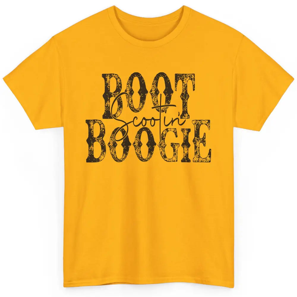 Retro Cowboy Boot Scooting Boogie Western Country Cowgirl Classic Unisex T-Shirt