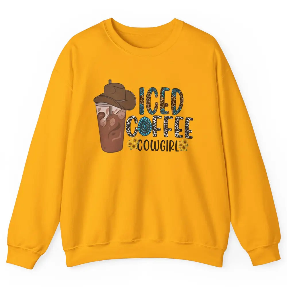 Peace Love Rodeo Coffee Western Boots Cactus Cowboy Vintage Unisex Crewneck Sweatshirt