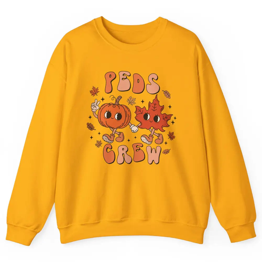 PEDS Crew Fall Pediatric Nurse Autumn Thanksgiving Medical Unisex Crewneck Sweatshirt