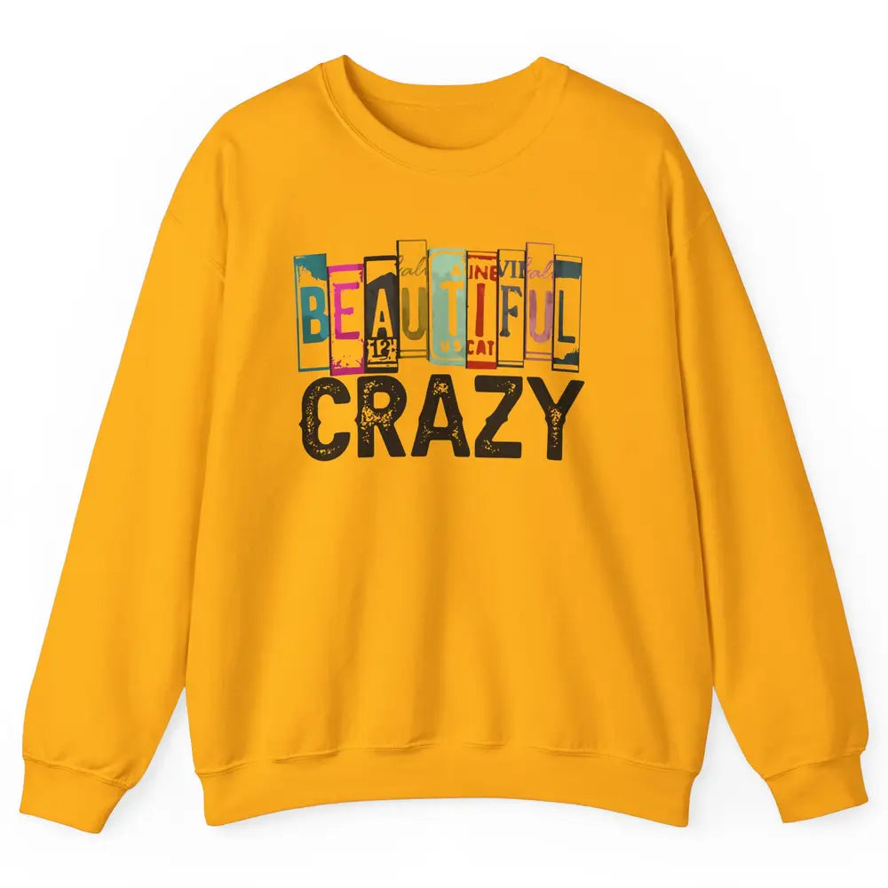Retro Cowgirl Beautiful Crazy Western Country Cowgirl Unisex Crewneck Sweatshirt