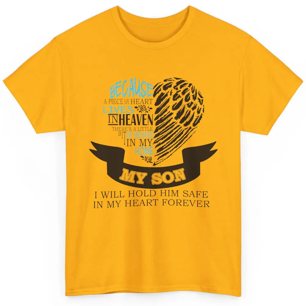Half Of My Heart Is In Heaven With My Son In Loving Memory Classic Unisex T-Shirt