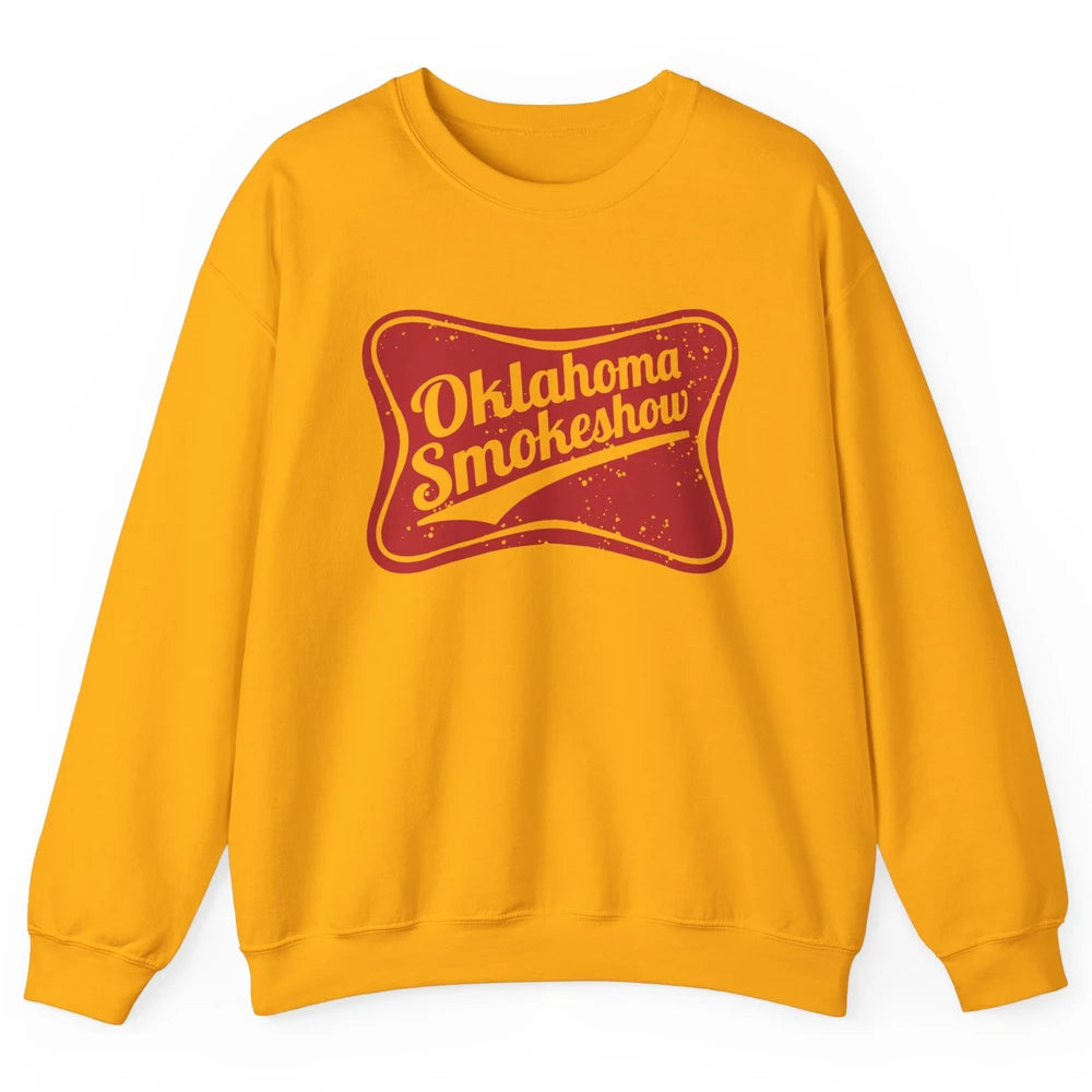 Retro Cowgirl Oklahoma Smokeshow Small Town Western Country Unisex Crewneck Sweatshirt