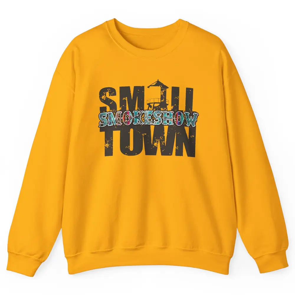 Retro Farm Barn Small Town Smokeshow Western Country Cowgirl Unisex Crewneck Sweatshirt