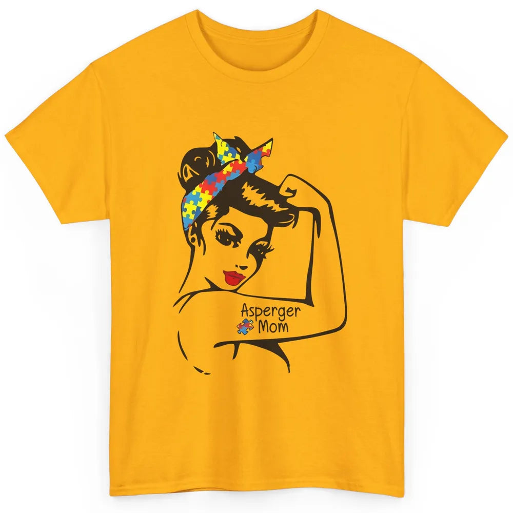 Proud Asperger Autism Mom Strong Woman Autism Awareness Classic Unisex T-Shirt