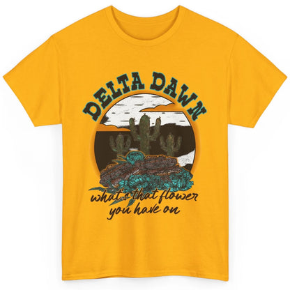 Retro Desert Night Delta Dawn What's That Flower Western Classic Unisex T-Shirt