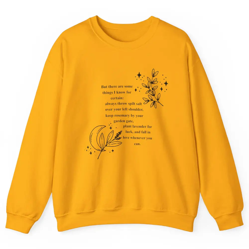 Practical Magic Witch Gardening Card Gardeners Plant Lovers Unisex Crewneck Sweatshirt