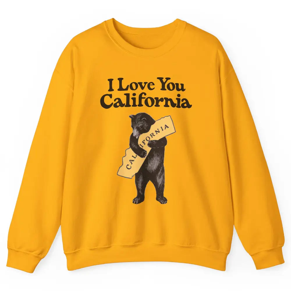 Retro 90s Vintage California Bear Hug Beach Summer Travel Unisex Crewneck Sweatshirt