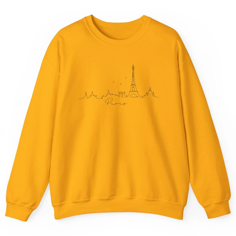 Paris Skyline Paris Eiffel Tower Souvenir Gift France Travel Unisex Crewneck Sweatshirt