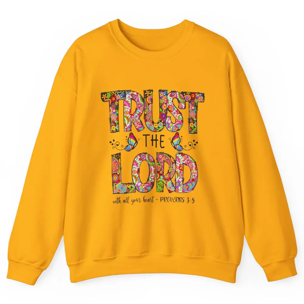 Prayer Bible Verse Religious Trust The Lord Jesus Christian Unisex Crewneck Sweatshirt