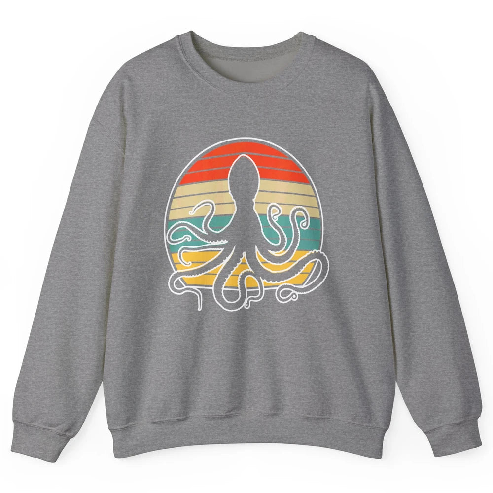 Retro Octopus Kraken Ocean Sea Creature Pirate Vintage Humor Unisex Crewneck Sweatshirt